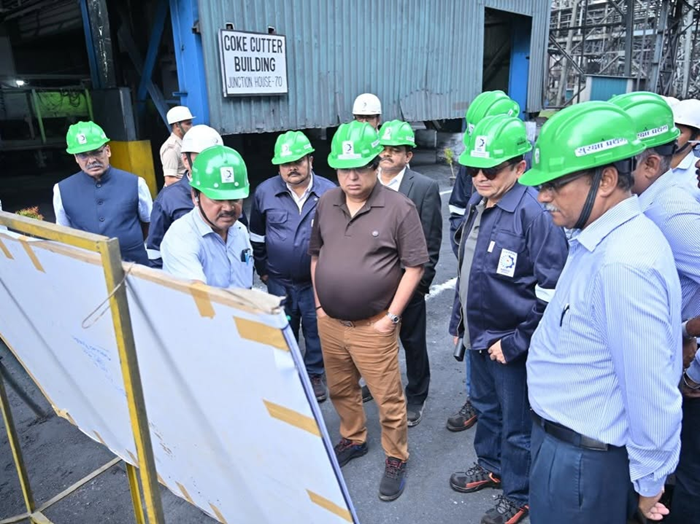 CMD visits NMDC Steel Ltd Nagarnar